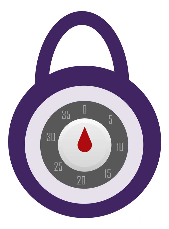 Illustration d’un cadenas à combinaison représentant une énigme du Jeu des métiers