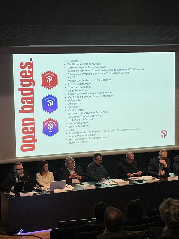 Présentation des premières structures s'étant engagées dans la démarche Open badges de Cap Métiers lors de l'AG 2025